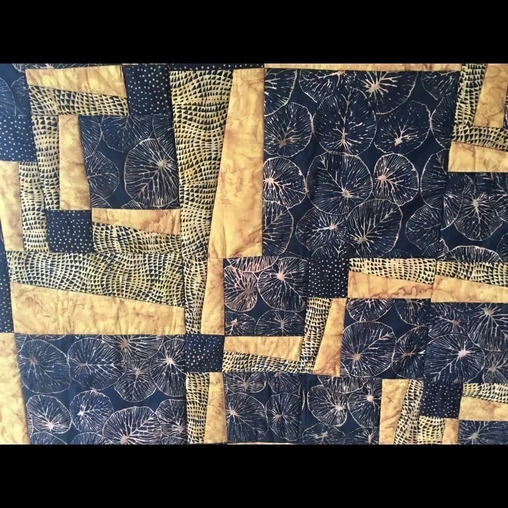 Handmade Lap Quilt. 52” X 52”